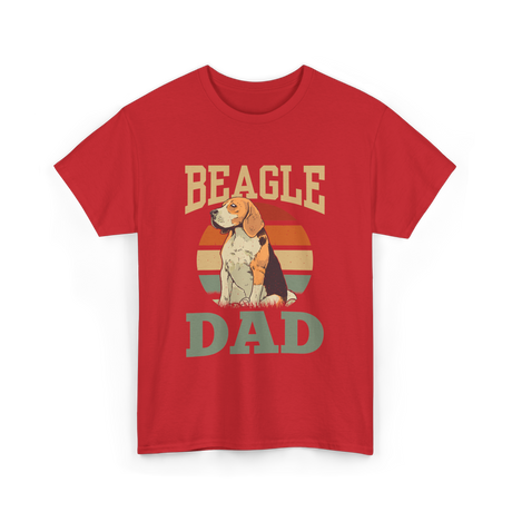 Beagle Dad Beagles Dog Lover T-Shirt - Red