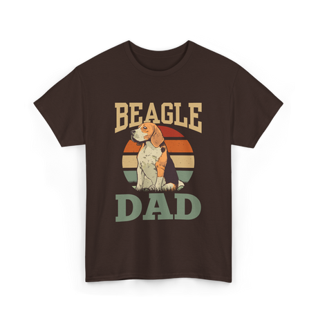 Beagle Dad Beagles Dog Lover T-Shirt - Dark Chocolate