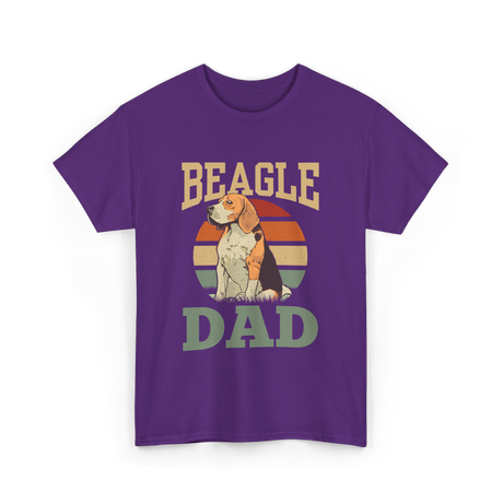 Beagle Dad Beagles Dog Lover T-Shirt - Purple