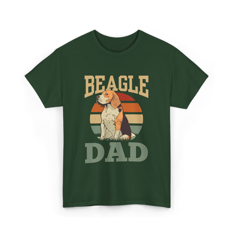 Beagle Dad Beagles Dog Lover T-Shirt - Forest Green