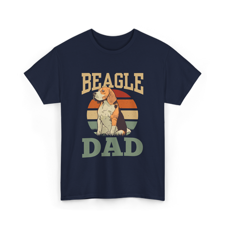 Beagle Dad Beagles Dog Lover T-Shirt - Navy