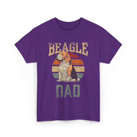 Beagle Dad Dog Beagles T-Shirt - Purple