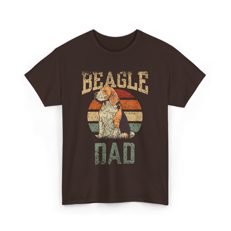 Beagle Dad Dog Beagles T-Shirt - Dark Chocolate