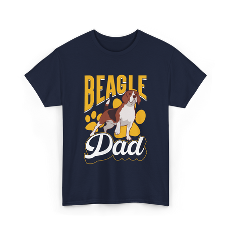 Beagle Dad Dog Lover Beagle T-Shirt - Navy