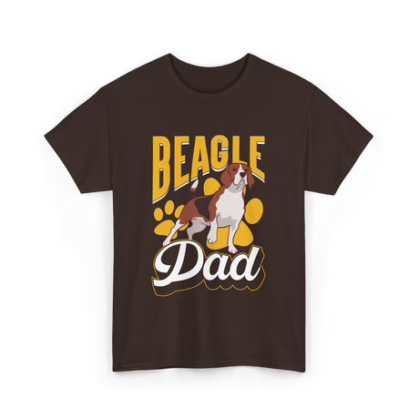 Beagle Dad Dog Lover Beagle T-Shirt - Dark Chocolate