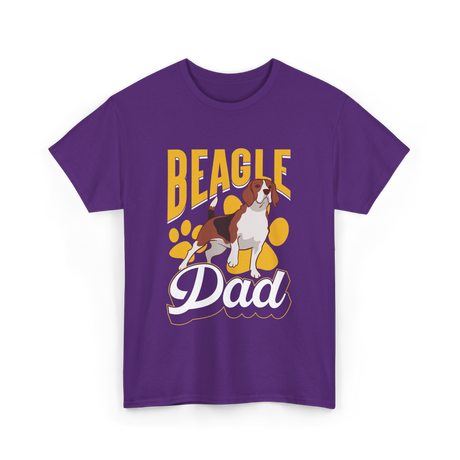 Beagle Dad Dog Lover Beagle T-Shirt - Purple