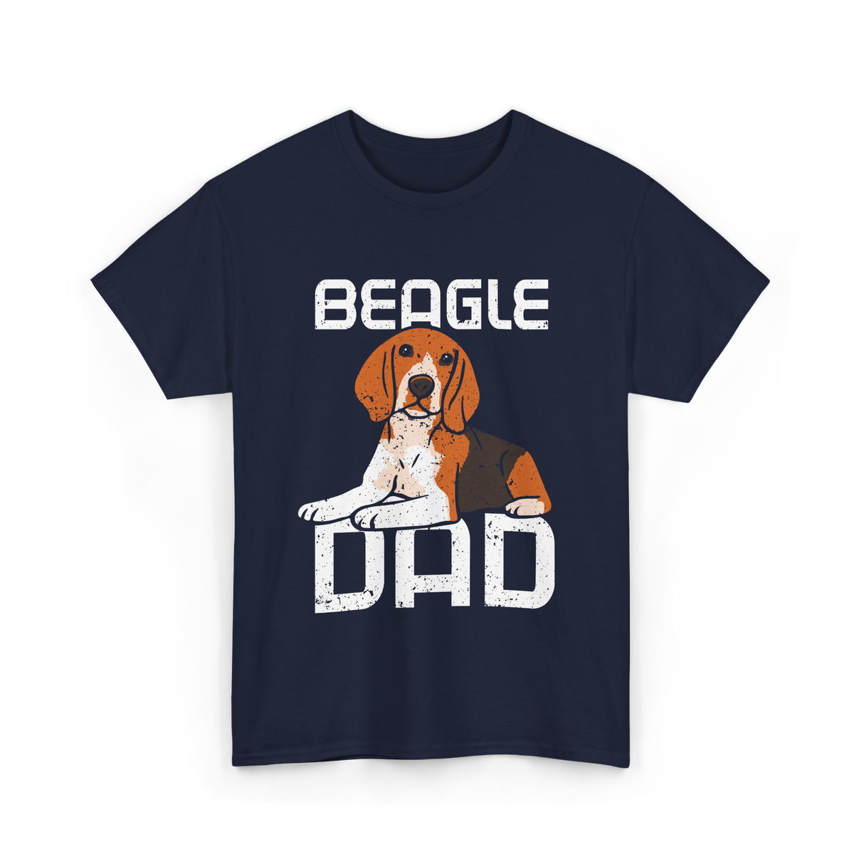 Beagle Dad Dog T-Shirt - Navy