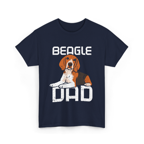 Beagle Dad Dog T-Shirt - Navy