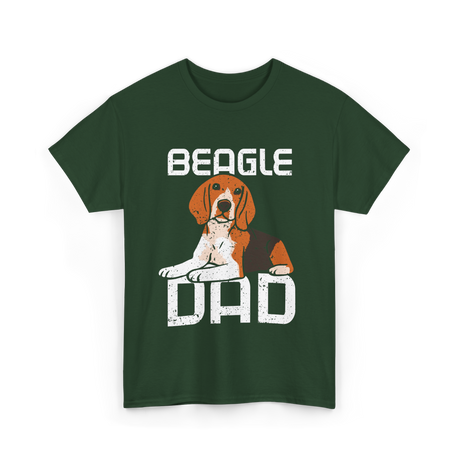 Beagle Dad Dog T-Shirt - Forest Green