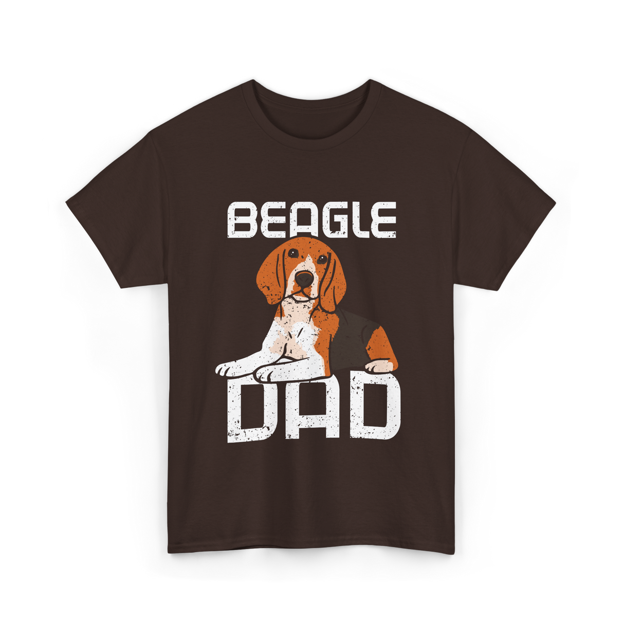 Beagle Dad Dog T-Shirt - Dark Chocolate