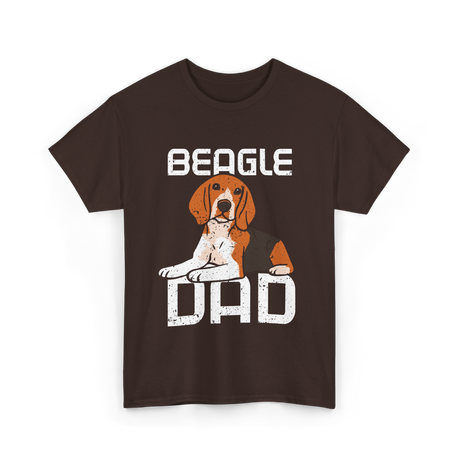 Beagle Dad Dog T-Shirt - Dark Chocolate