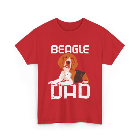 Beagle Dad Dog T-Shirt - Red