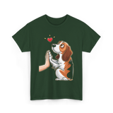 Beagle Love Dog Beagle T-Shirt - Forest Green