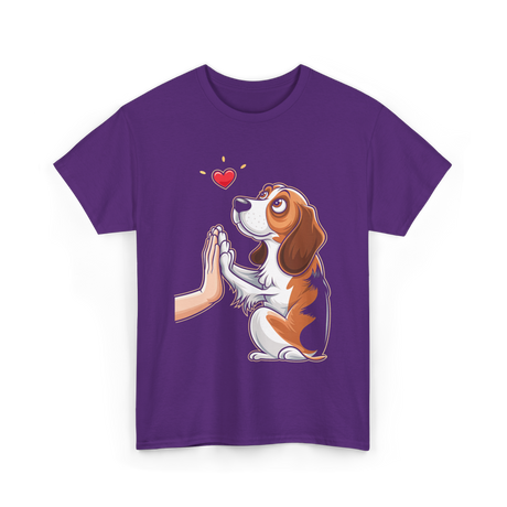 Beagle Love Dog Beagle T-Shirt - Purple