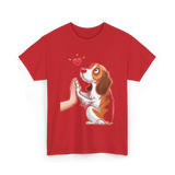 Beagle Love Dog Beagle T-Shirt - Red