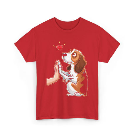 Beagle Love Dog Beagle T-Shirt - Red