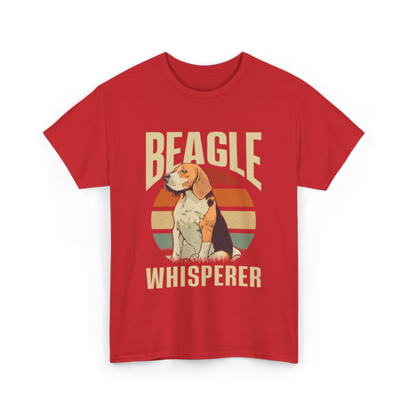 Beagle Whisperer Beagle Lover T-Shirt - Red