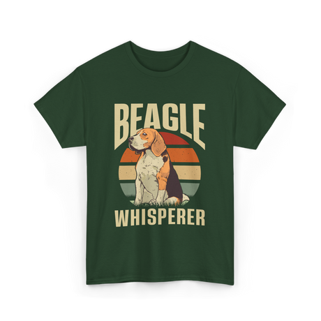 Beagle Whisperer Beagle Lover T-Shirt - Forest Green