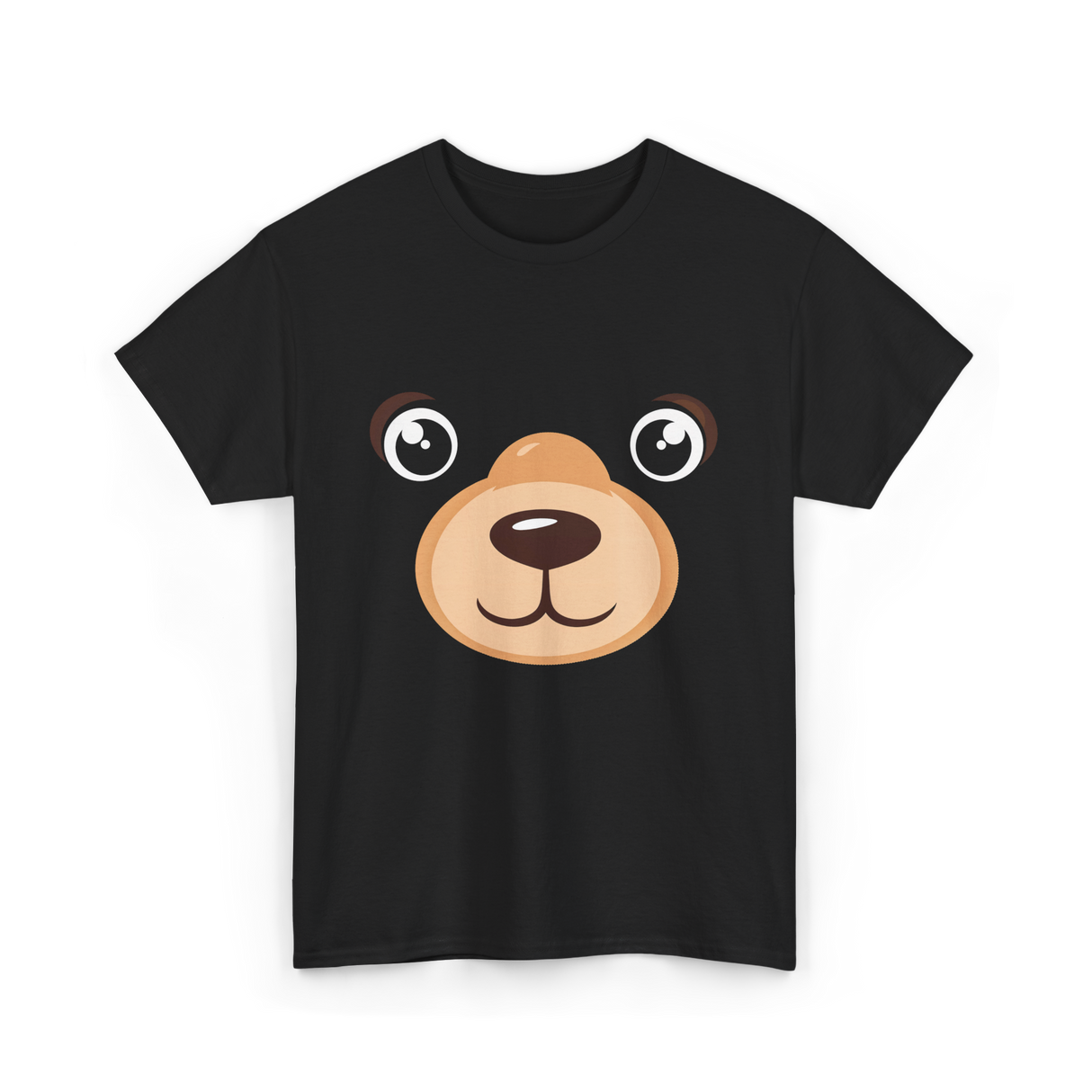 Bear Face Costume Kids Bear T-Shirt - Black