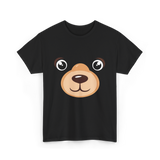 Bear Face Costume Kids Bear T-Shirt - Black