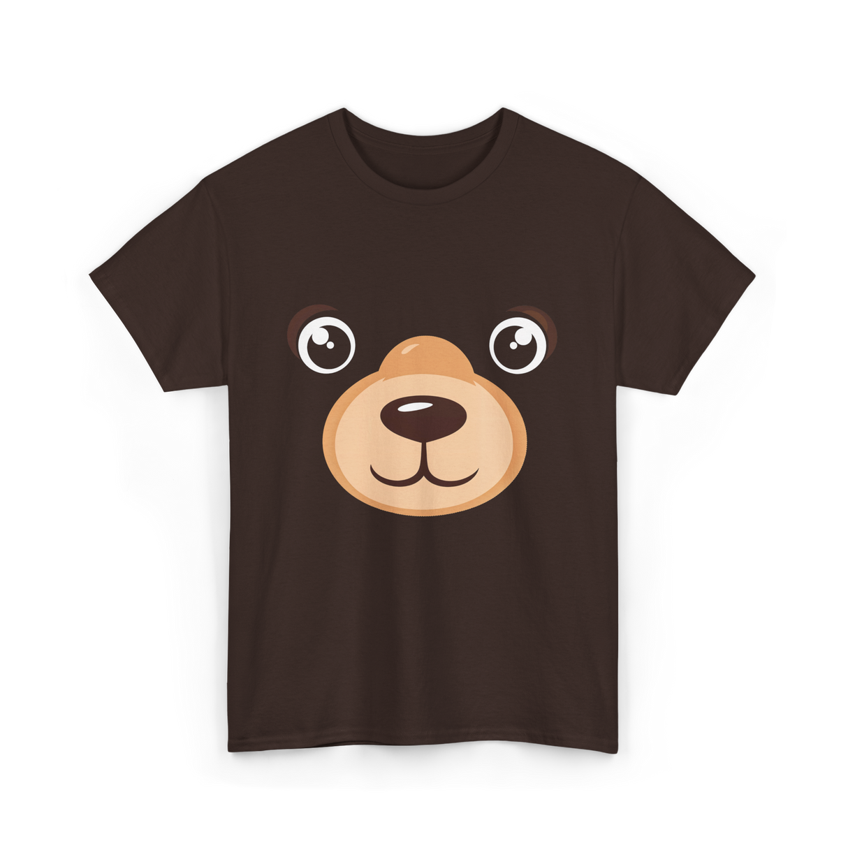 Bear Face Costume Kids Bear T-Shirt - Dark Chocolate