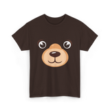 Bear Face Costume Kids Bear T-Shirt - Dark Chocolate