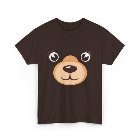 Bear Face Costume Kids Bear T-Shirt - Dark Chocolate