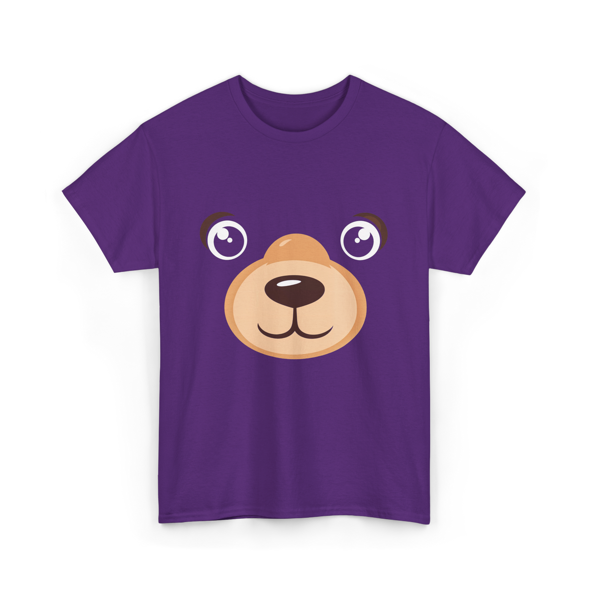 Bear Face Costume Kids Bear T-Shirt - Purple