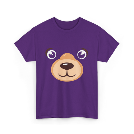 Bear Face Costume Kids Bear T-Shirt - Purple