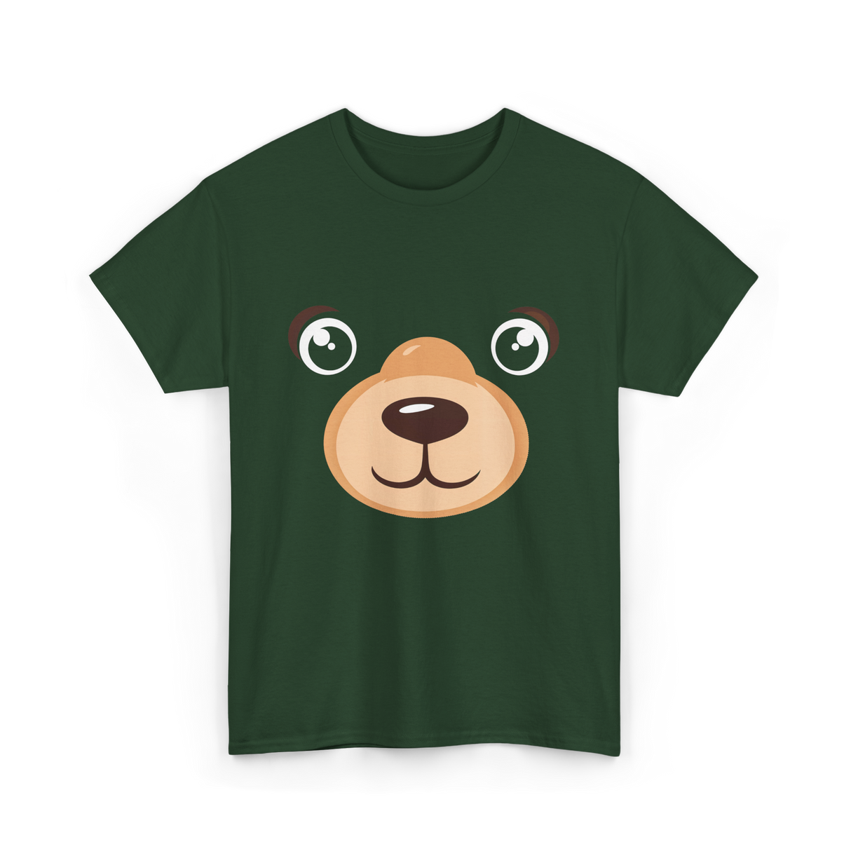 Bear Face Costume Kids Bear T-Shirt - Forest Green