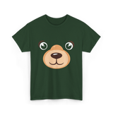 Bear Face Costume Kids Bear T-Shirt - Forest Green