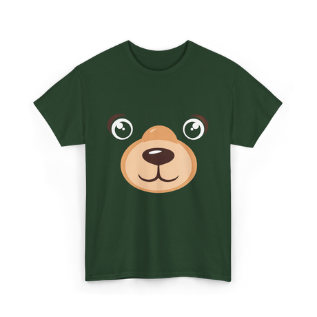 Bear Face Costume Kids Bear T-Shirt - Forest Green