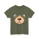 Bear Face Costume Kids Bear T-Shirt - Military Green