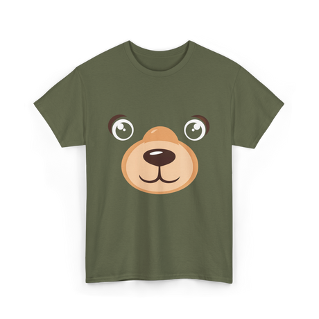 Bear Face Costume Kids Bear T-Shirt - Military Green