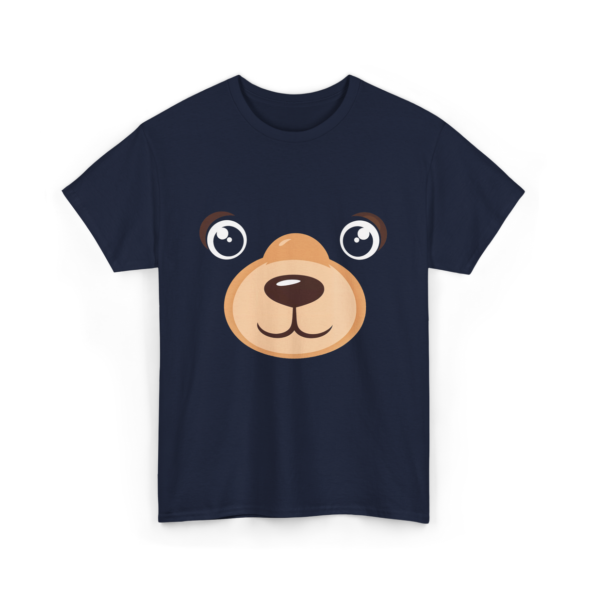 Bear Face Costume Kids Bear T-Shirt - Navy