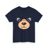 Bear Face Costume Kids Bear T-Shirt - Navy