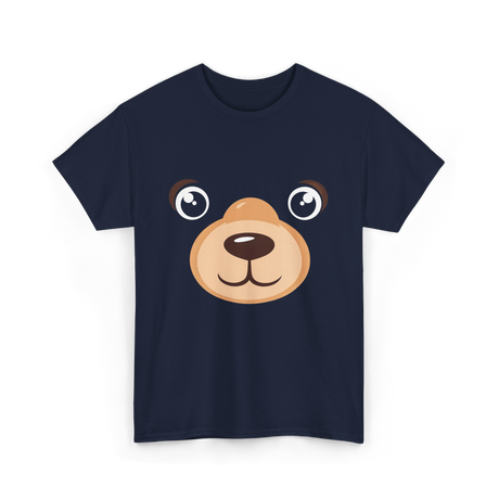 Bear Face Costume Kids Bear T-Shirt - Navy