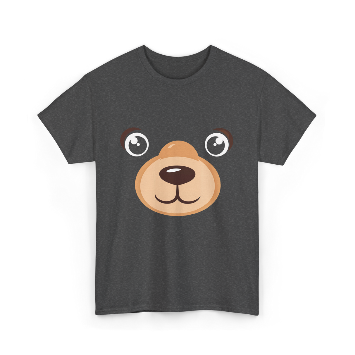 Bear Face Costume Kids Bear T-Shirt - Dark Heather