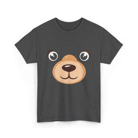 Bear Face Costume Kids Bear T-Shirt - Dark Heather