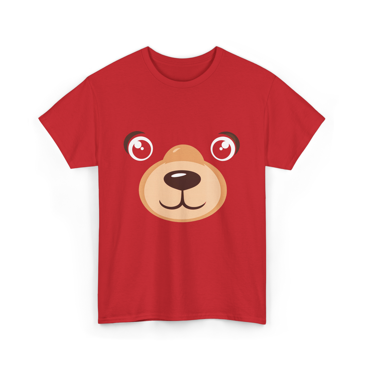 Bear Face Costume Kids Bear T-Shirt - Red