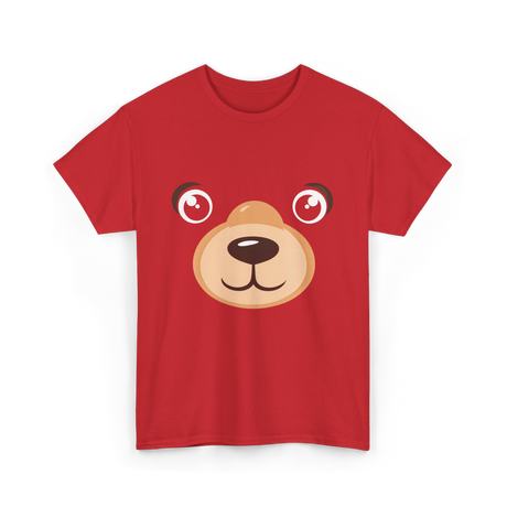 Bear Face Costume Kids Bear T-Shirt - Red