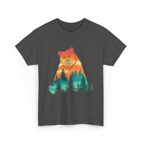 Bear Nature Forest Wildlife T-Shirt - Dark Heather