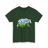 Bear Nature Wildlife Outdoor T-Shirt - Forest Green