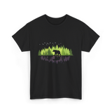 Bear Reflection Wildlife Nature T-Shirt - Black