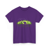 Bear Reflection Wildlife Nature T-Shirt - Purple