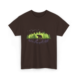 Bear Reflection Wildlife Nature T-Shirt - Dark Chocolate