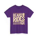 Beard Rides Beard T-Shirt - Purple