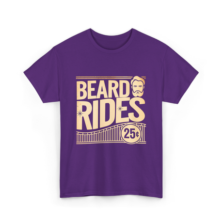 Beard Rides Beard T-Shirt - Purple