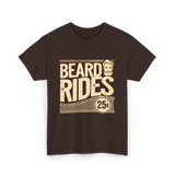 Beard Rides Beard T-Shirt - Dark Chocolate