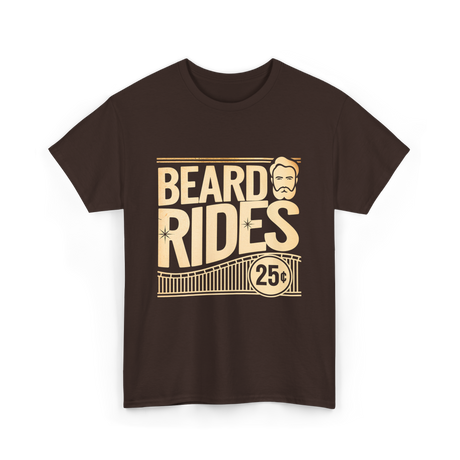 Beard Rides Beard T-Shirt - Dark Chocolate